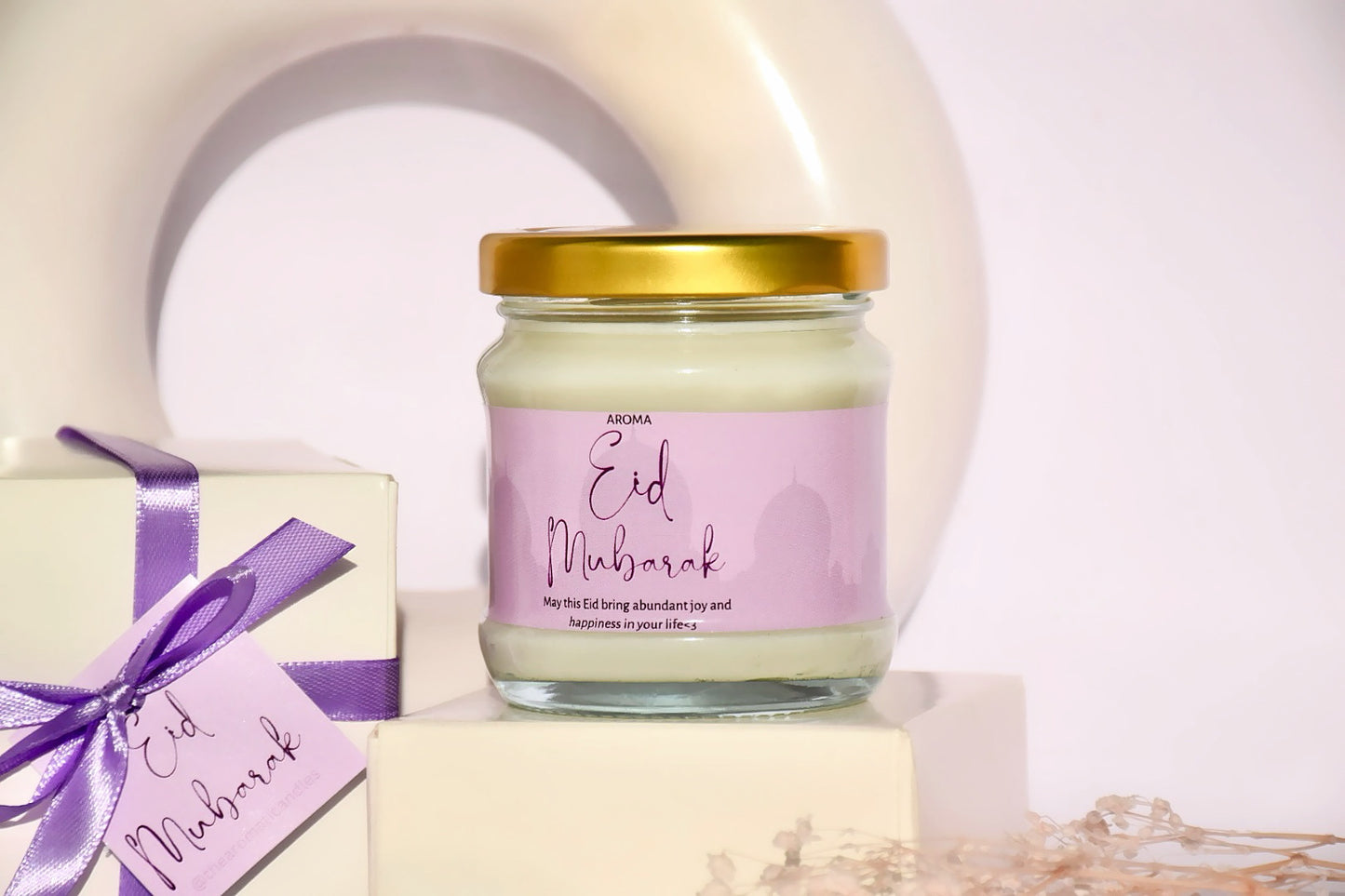 Eid special Jar scented candle with gift box - 2