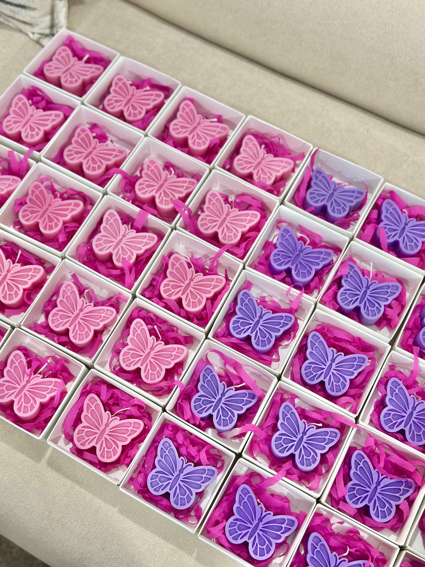 Butterfly scented candle