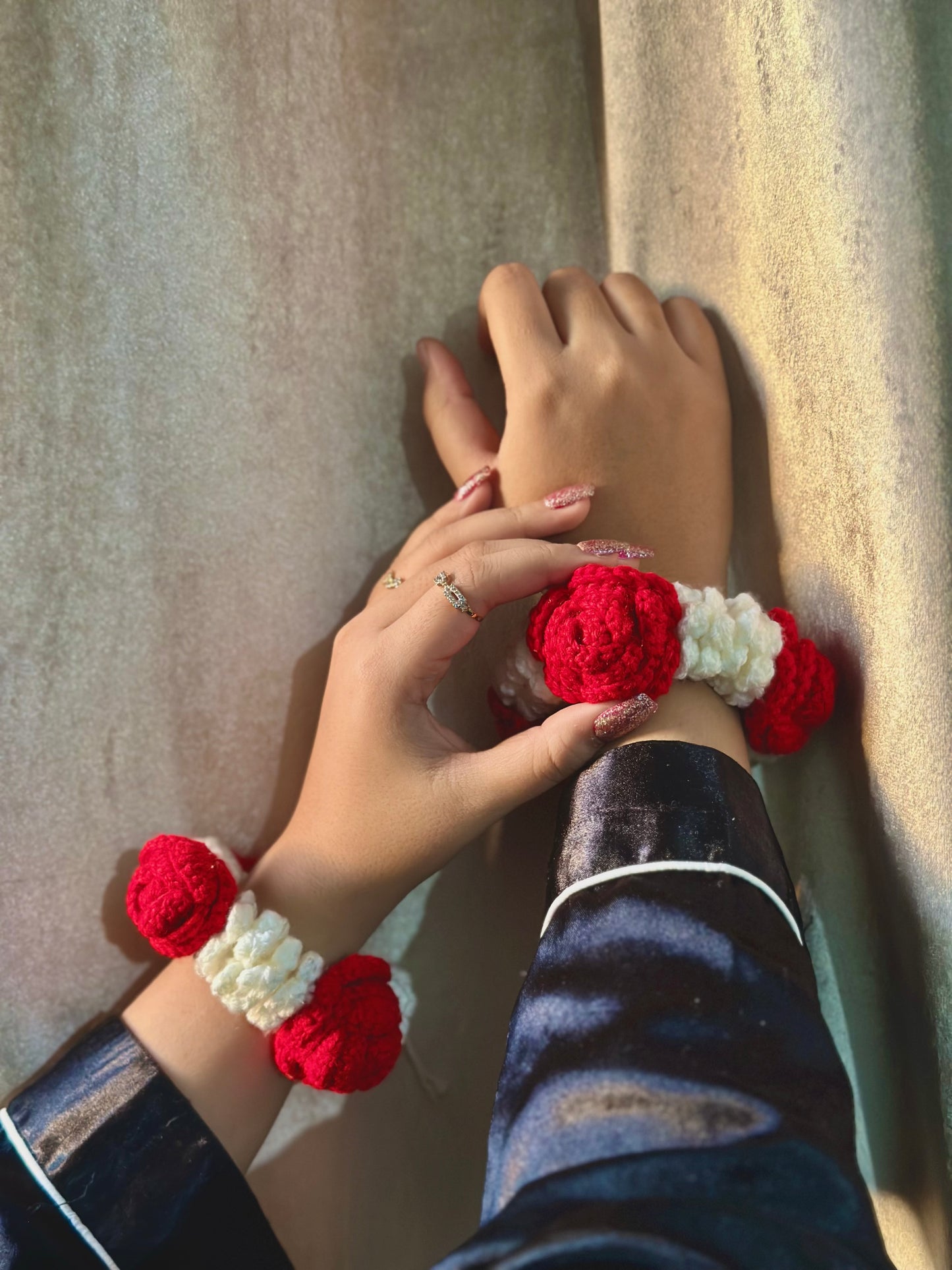 Pair of crochet gajras