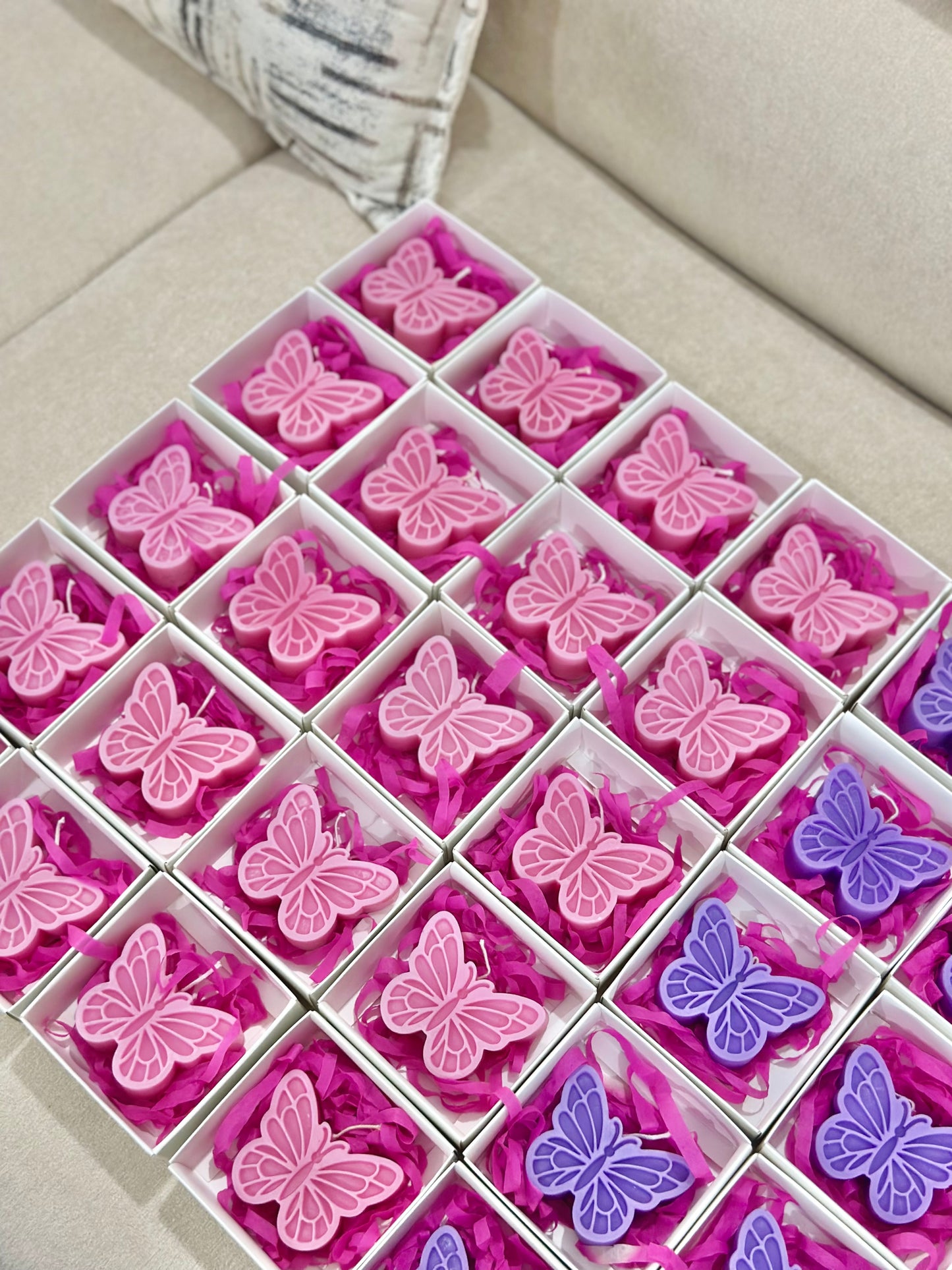 Butterfly scented candle