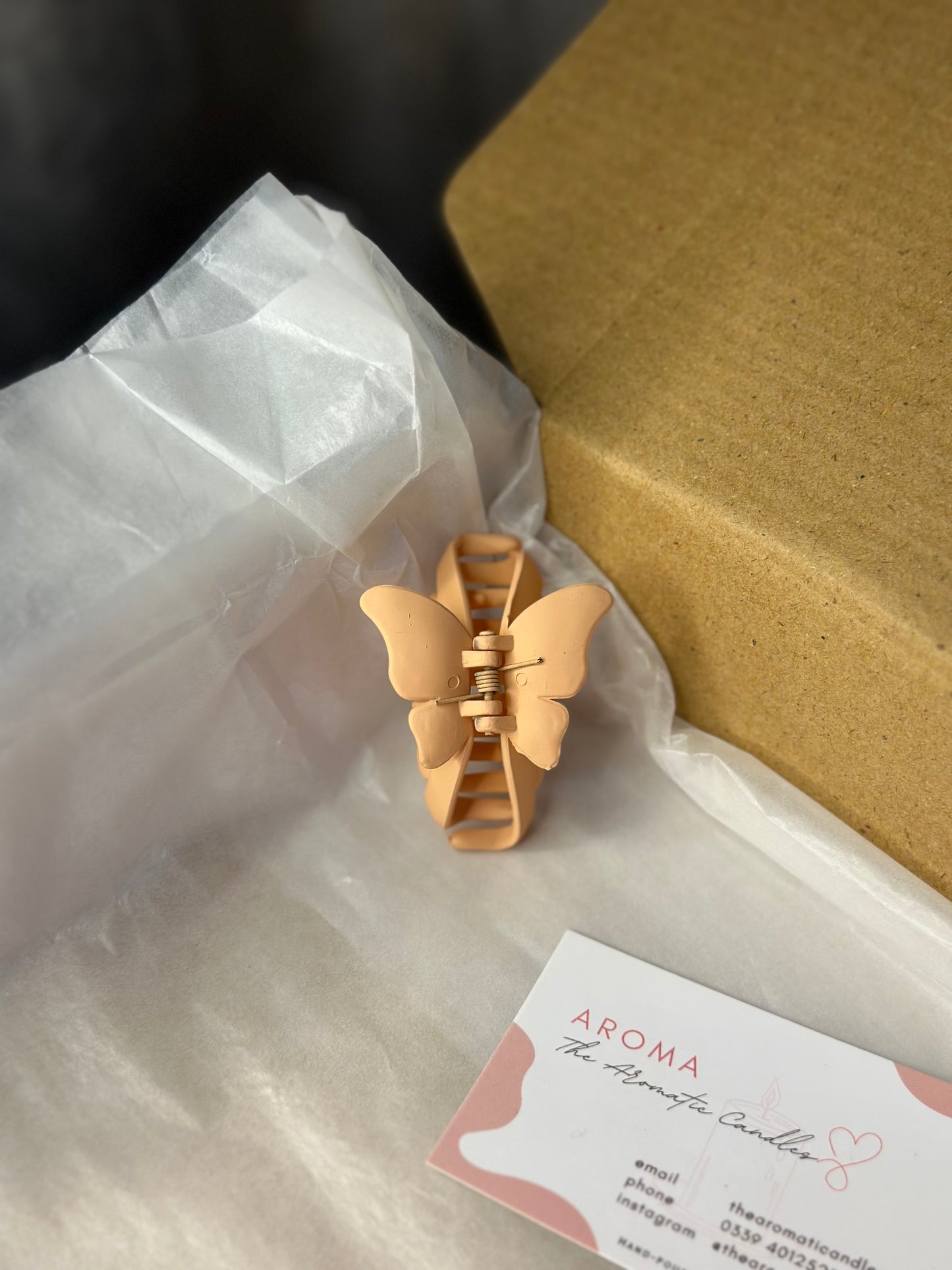 Mini butterfly claw clip