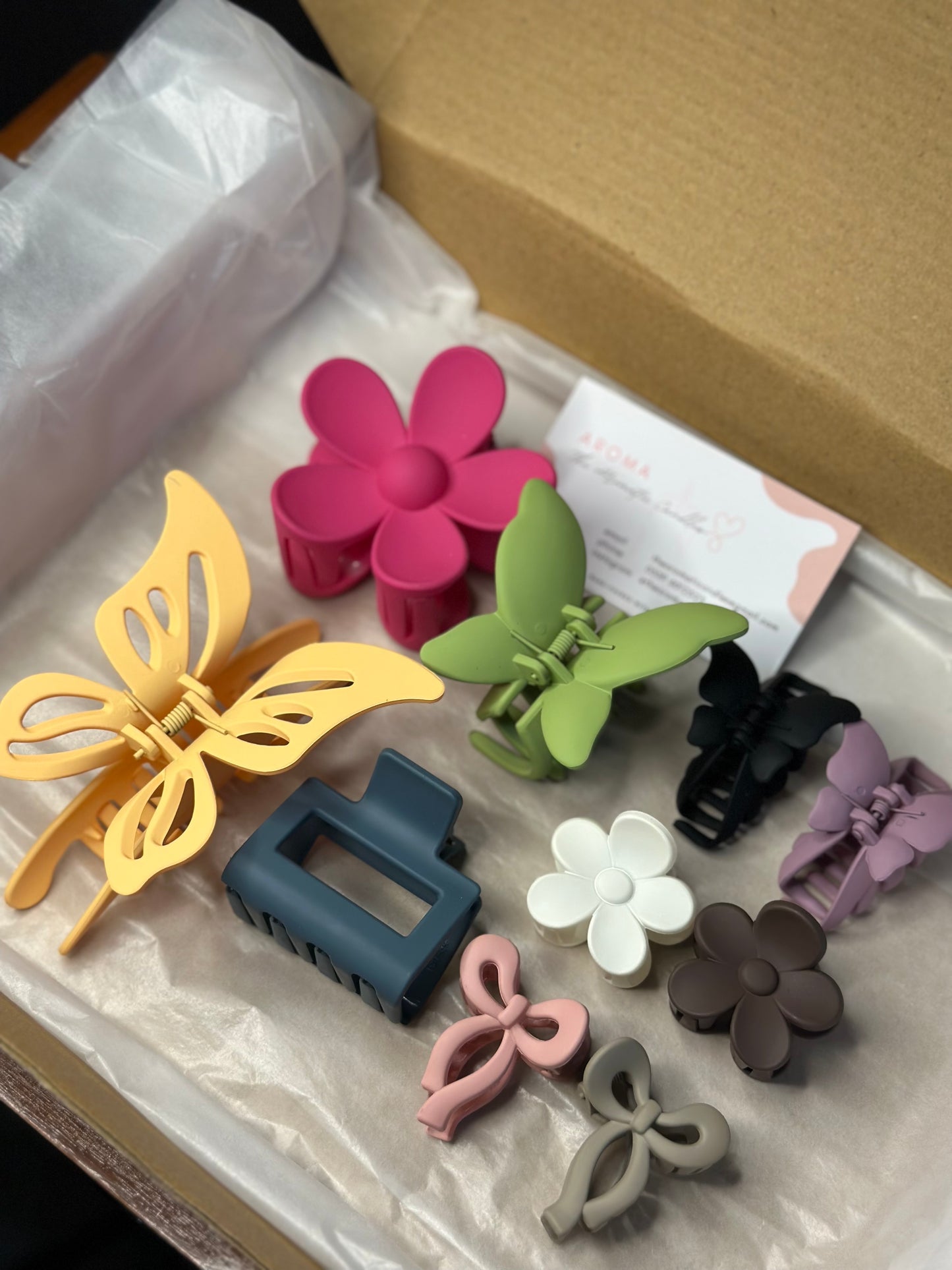 Mix claw clips - Set of 10