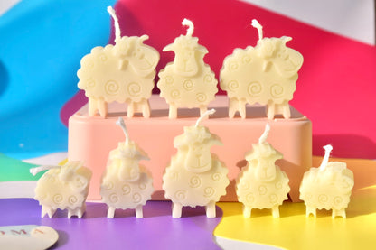 Mini Sheeps Candle set - 8 pieces