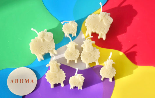 Mini Sheeps Candle set - 8 pieces