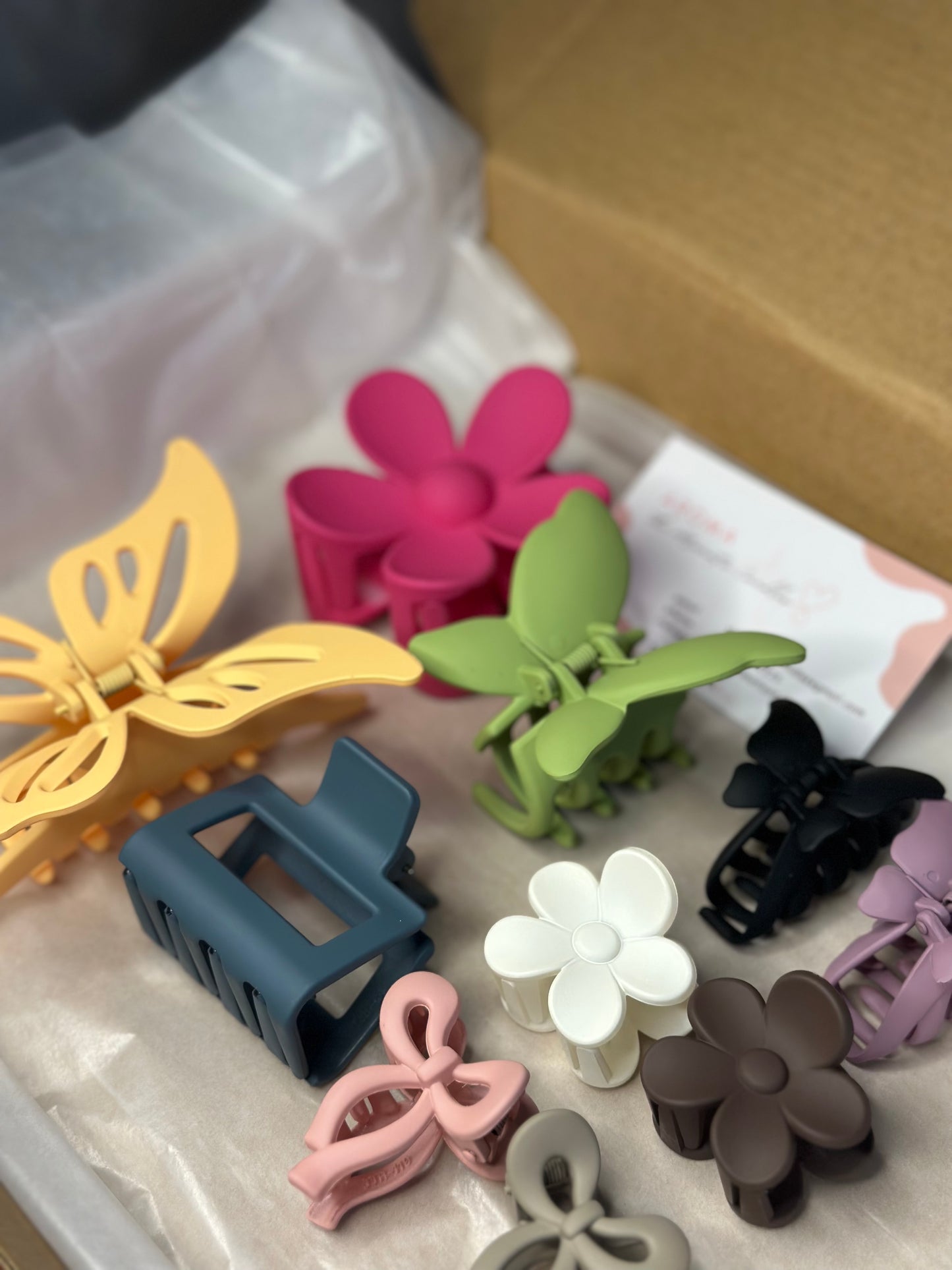 Mix claw clips - Set of 10