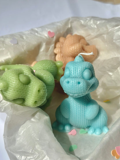 Dinosaur scented candle